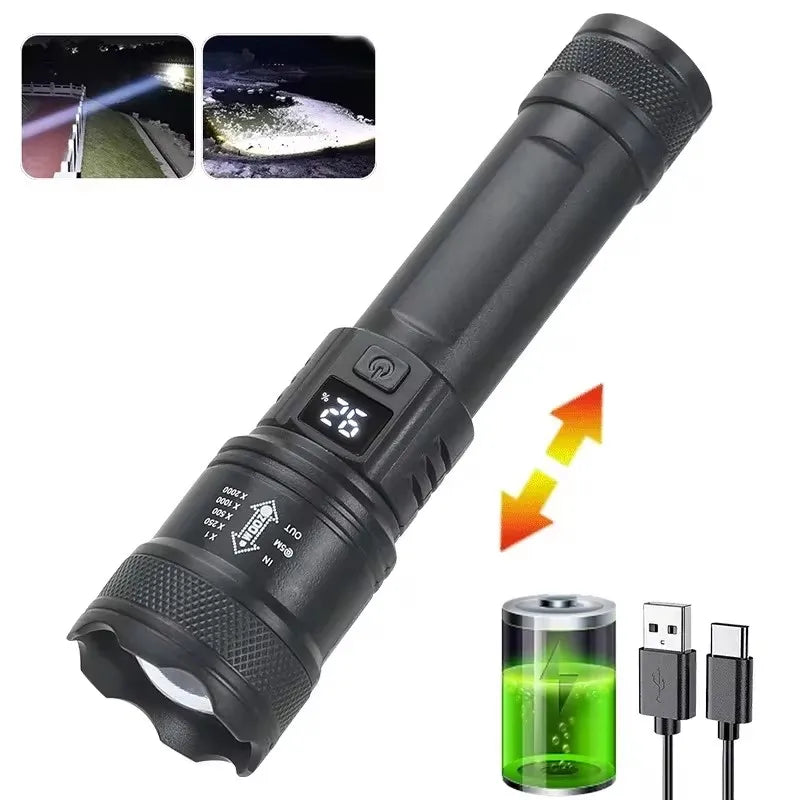 Super Bright USB Flashlight (Long Range)