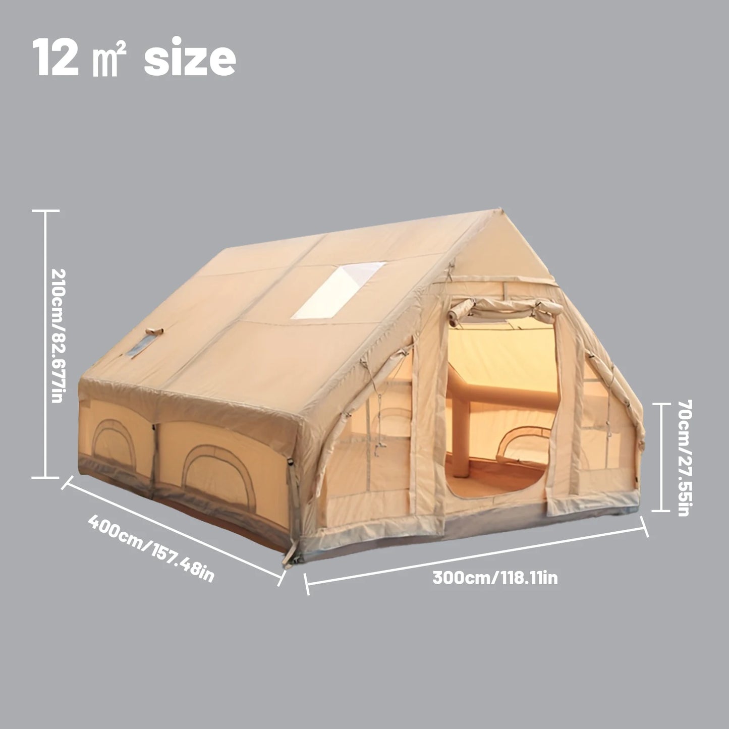 Inflatable Camping Tent (4–8 Person)