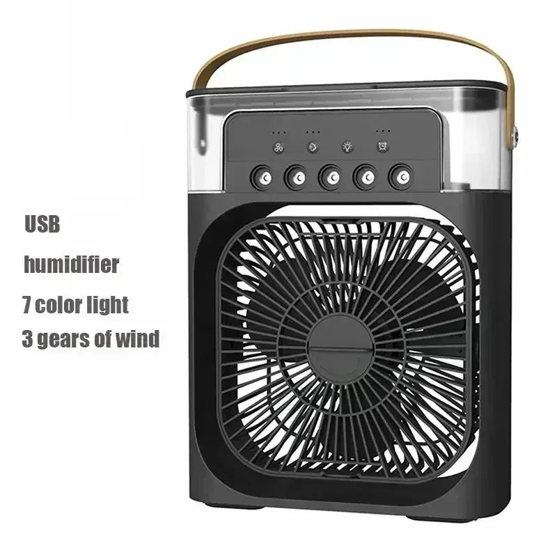 3-in-1 Mini Air Cooler + Fan + Night Light