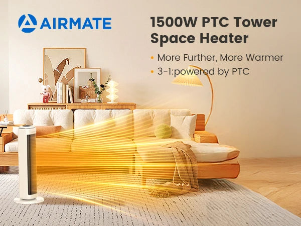 AIRMATE 25" Indoor Ceramic Space Heater
