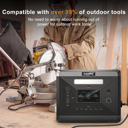 SOLARPLAY Portable Power Station (2160Wh)