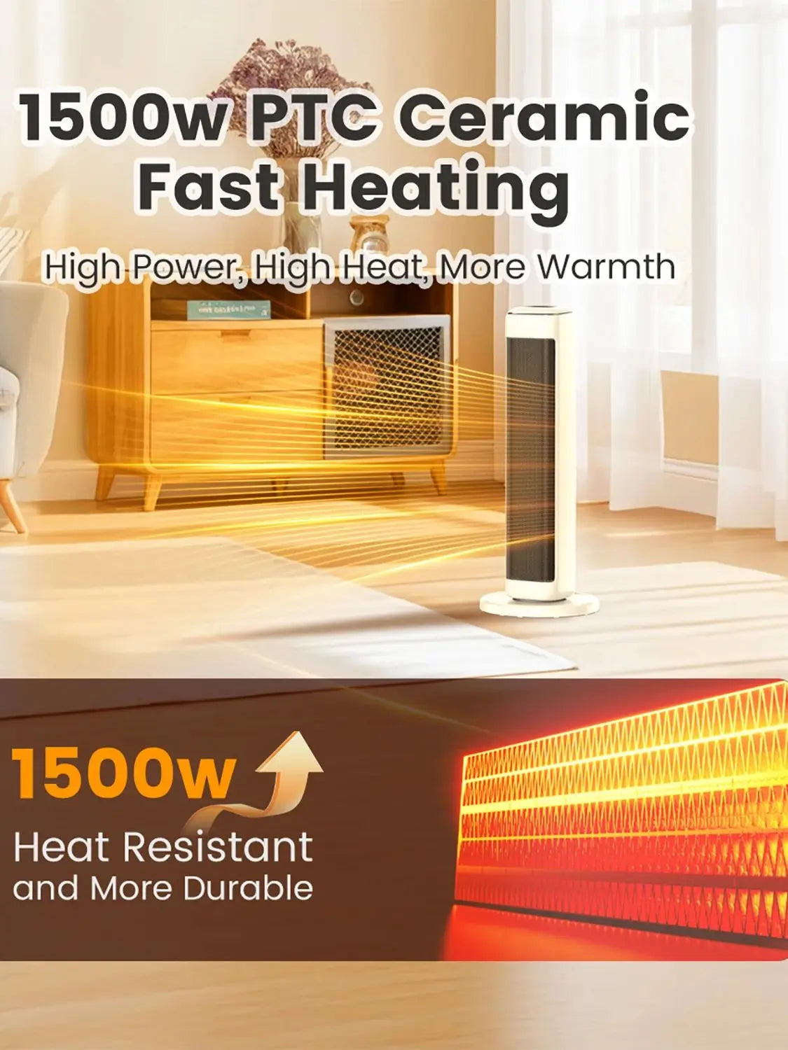 AIRMATE 25" Indoor Ceramic Space Heater