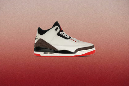 Air Jordan 3 Retro OG 'World's Best Dad' - Sail/Black/University Red/Pale Ivory