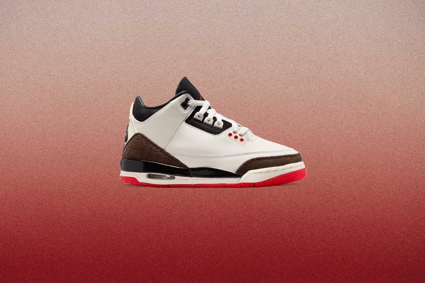 Air Jordan 3 Retro OG 'World's Best Dad' (GS) - Sail/Black/University Red/Pale Ivory