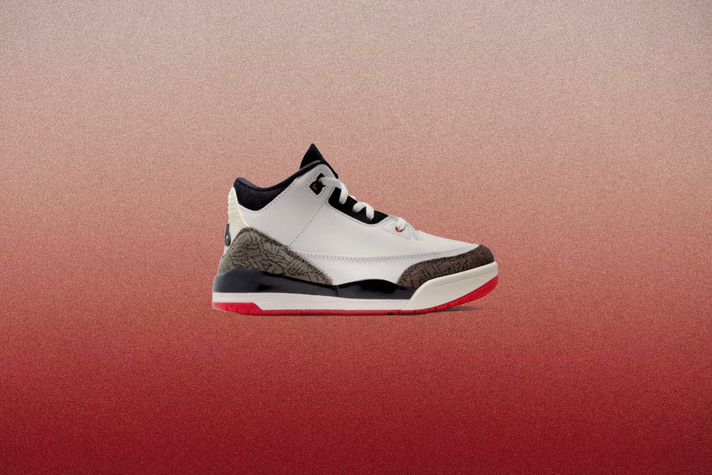 Air Jordan 3 Retro OG 'World's Best Dad' (PS) - Sail/Black/University Red/Pale Ivory