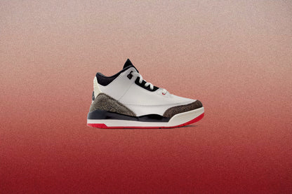 Air Jordan 3 Retro OG 'World's Best Dad' (PS) - Sail/Black/University Red/Pale Ivory