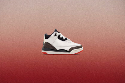 Air Jordan 3 Retro OG 'World's Best Dad' (TD) - Sail/Black/University Red/Pale Ivory