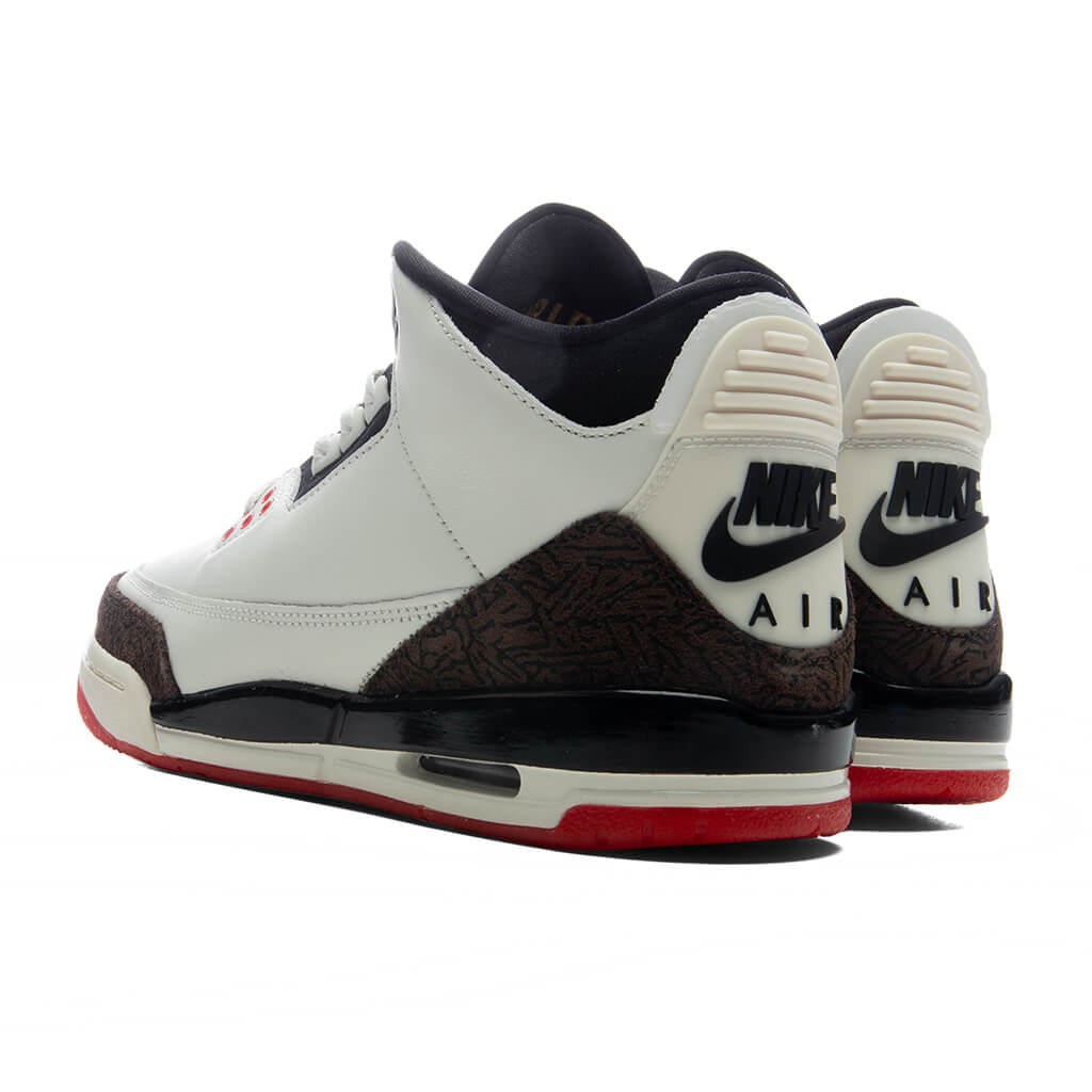Air Jordan 3 Retro OG 'World's Best Dad' (GS) - Sail/Black/University Red/Pale Ivory