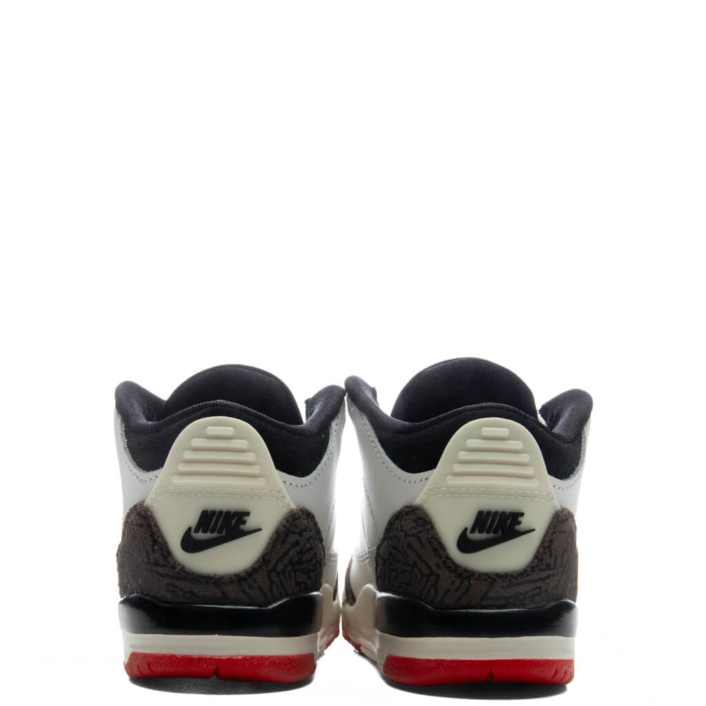 Air Jordan 3 Retro OG 'World's Best Dad' (TD) - Sail/Black/University Red/Pale Ivory