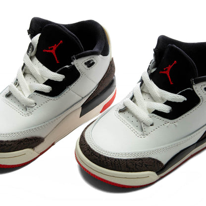 Air Jordan 3 Retro OG 'World's Best Dad' (TD) - Sail/Black/University Red/Pale Ivory