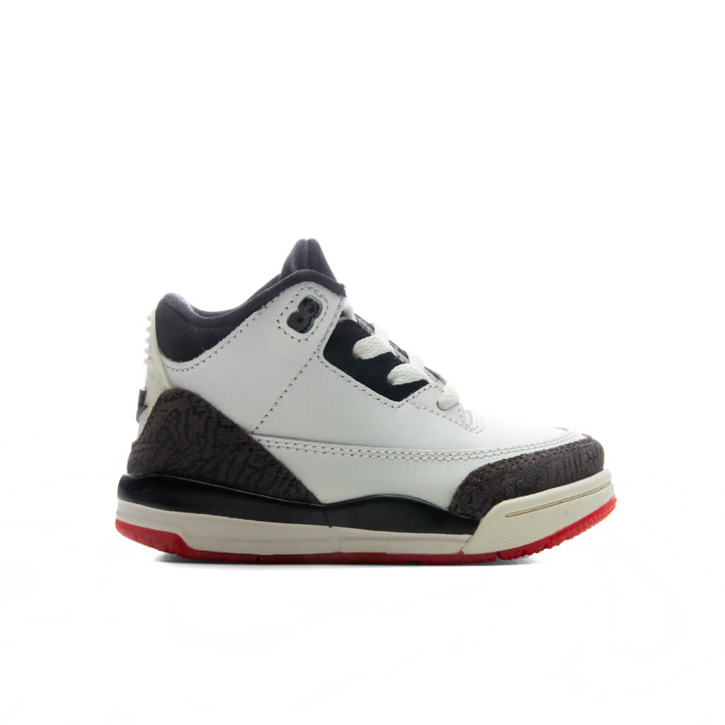 Air Jordan 3 Retro OG 'World's Best Dad' (TD) - Sail/Black/University Red/Pale Ivory