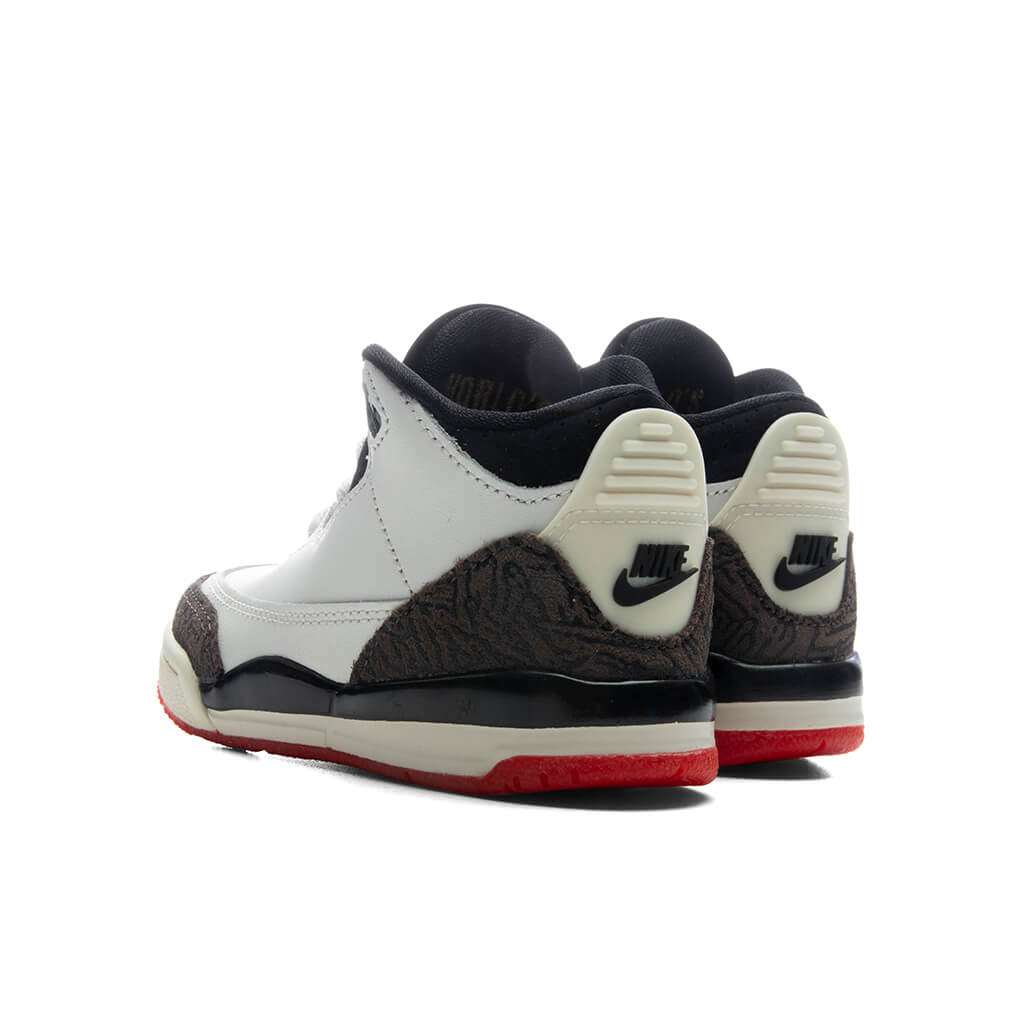 Air Jordan 3 Retro OG 'World's Best Dad' (TD) - Sail/Black/University Red/Pale Ivory