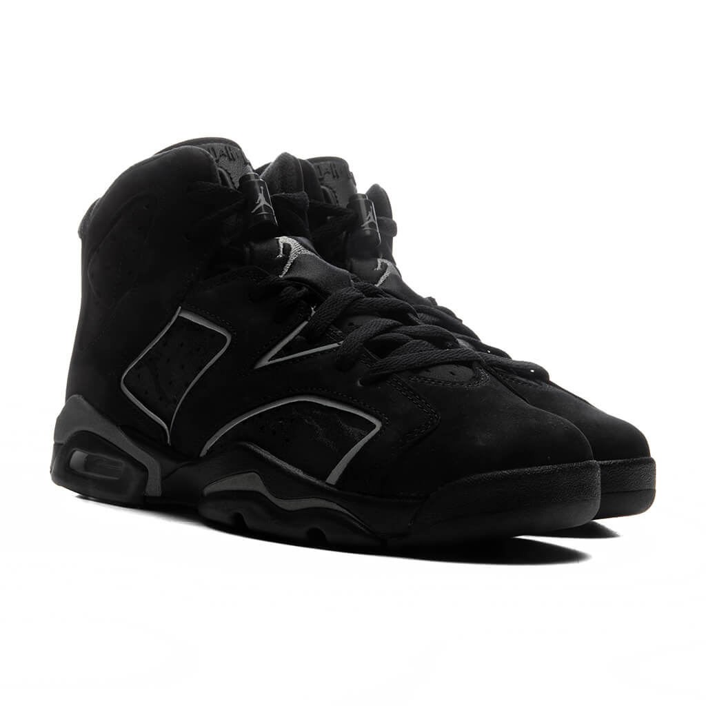 Air Jordan 6 Retro 'Cap and Gown' (GS) - Black/Reflect Silver/Black