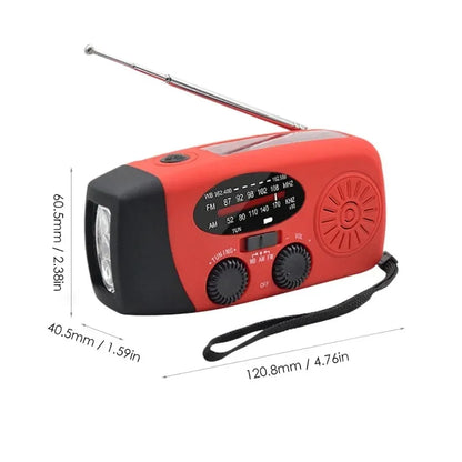 Hand-Crank Solar Emergency Radio