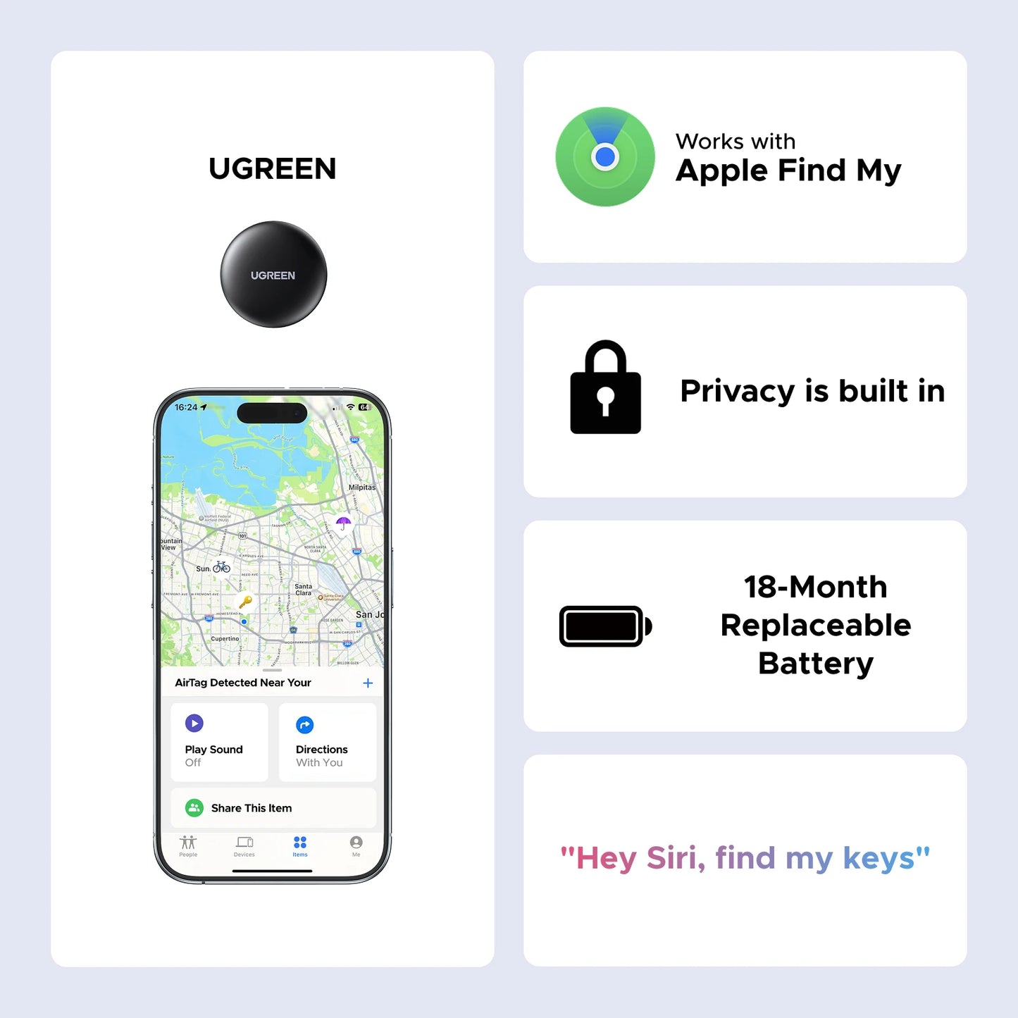 UGREEN Smart Tracker Tag (Apple Find My)