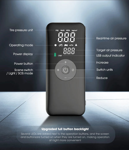 CARSUN Rechargeable Tire Inflator Pump