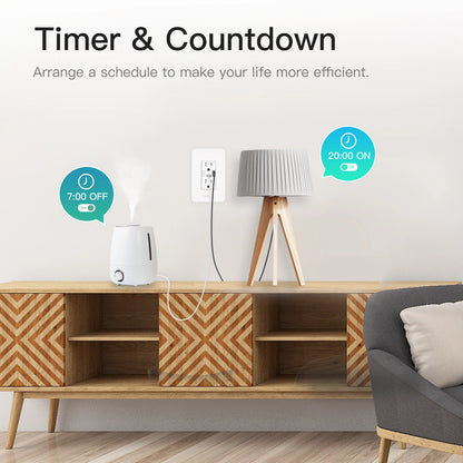 WiFi Smart Wall Socket with USB & Type-C Ports