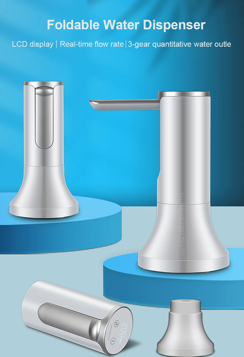 Rechargeable Water Bottle Dispenser Pump