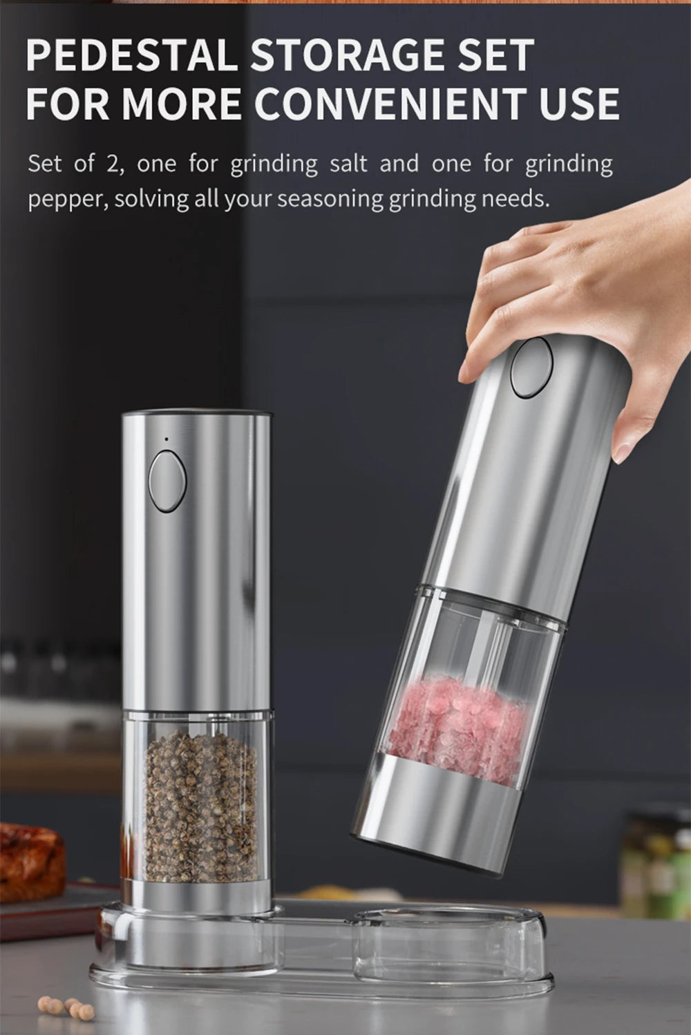 USB Electric Pepper & Salt Grinder