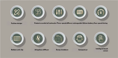 HOMEFISH Car Aroma Diffuser (Electric Nebulizer)