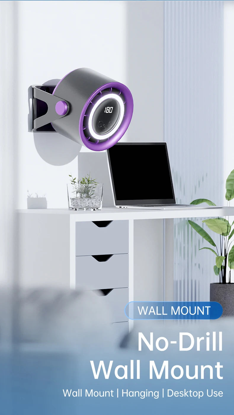 Desktop Bladeless Turbo Fan (1800mAh)