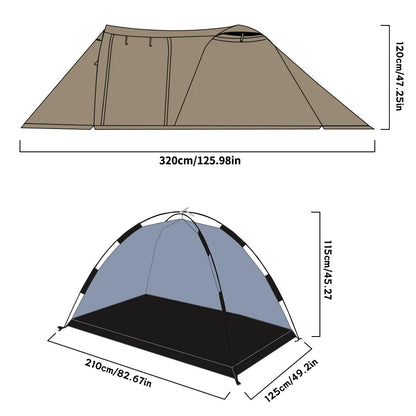 Fireproof Winter Hot Tent (2-Person)