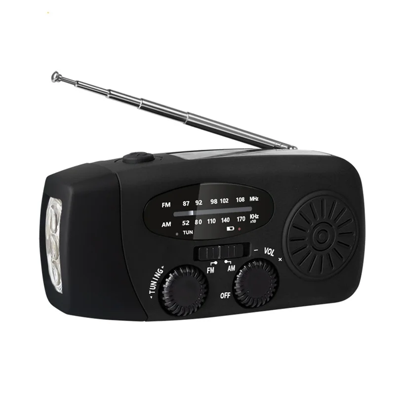 Hand-Crank Solar Emergency Radio