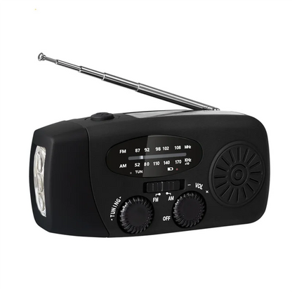 Hand-Crank Solar Emergency Radio