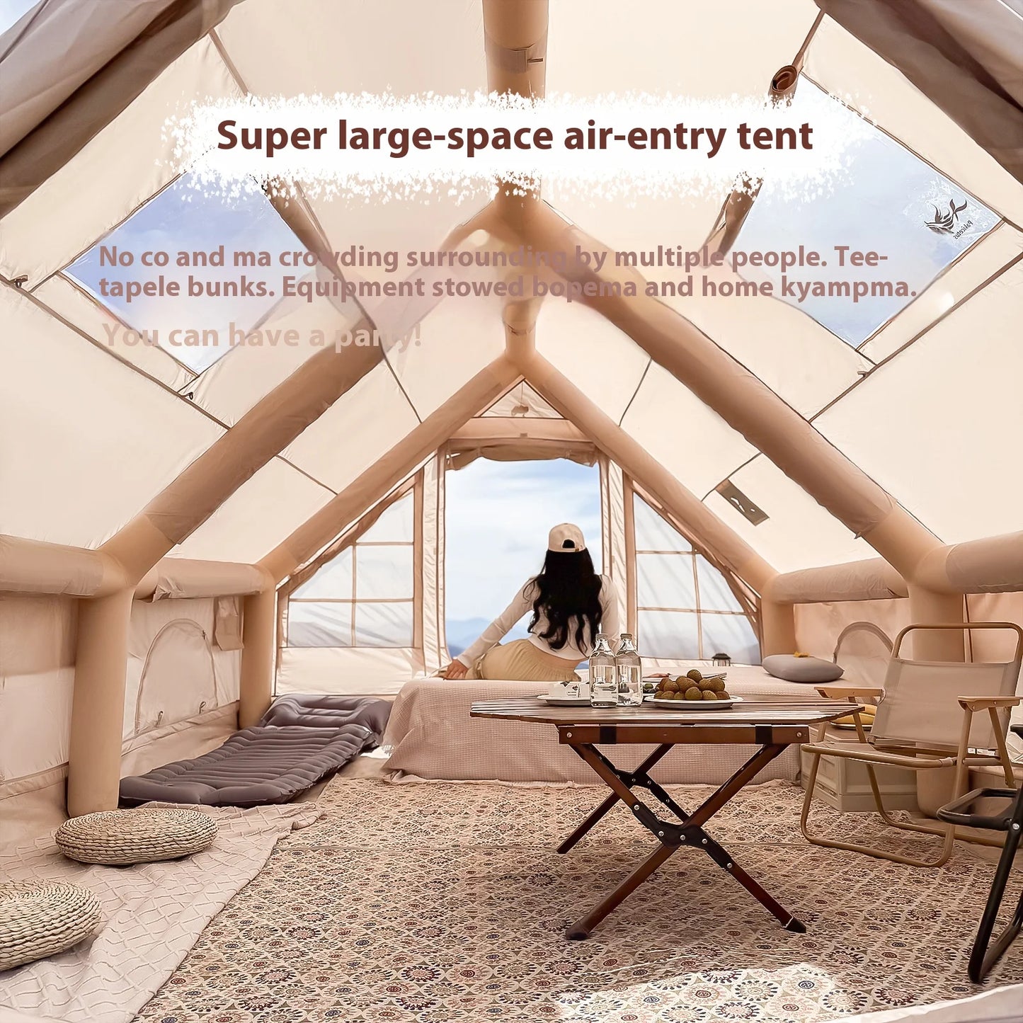 Luxury Inflatable Camping Tent (4/6/8 Person)