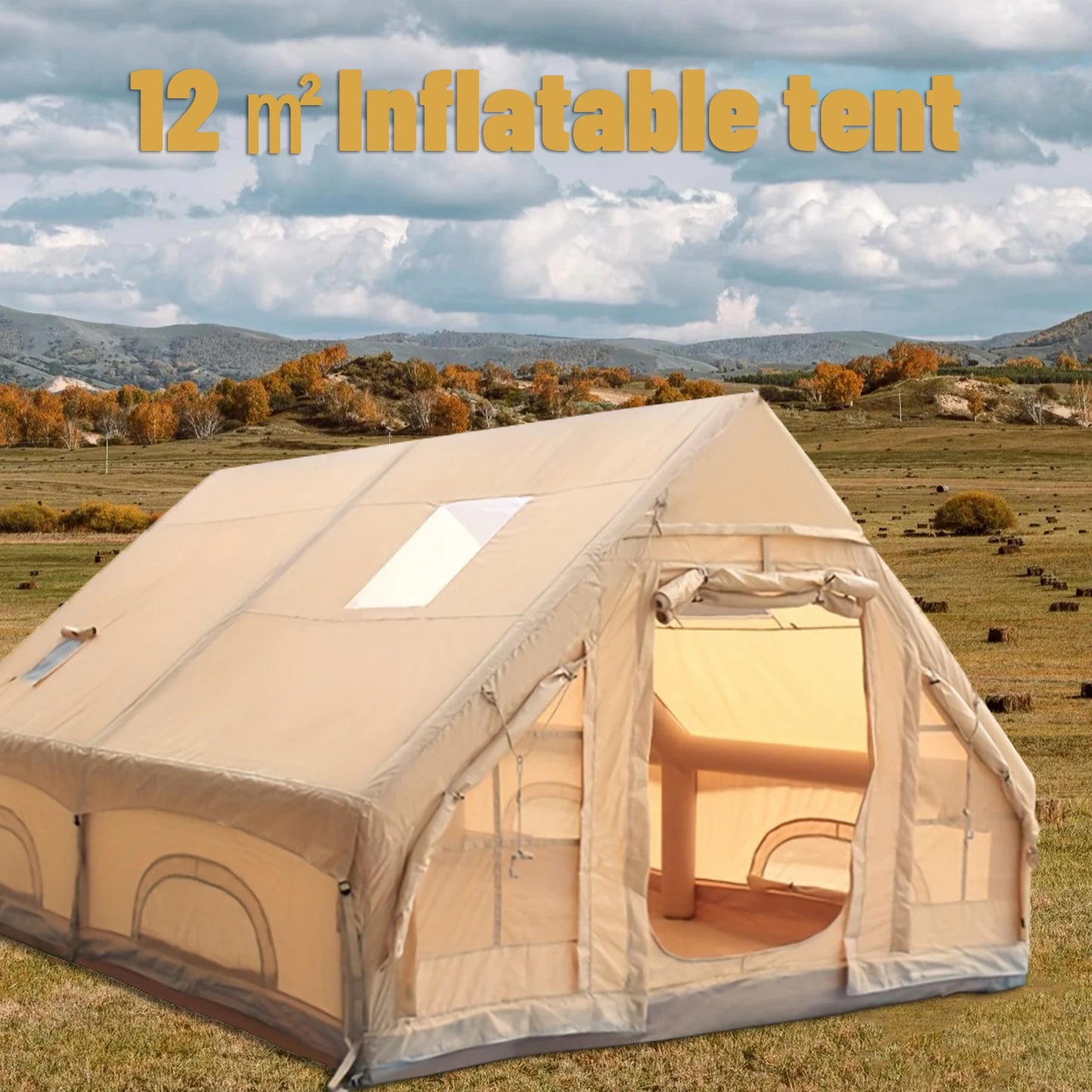 Inflatable Camping Tent (4–8 Person)