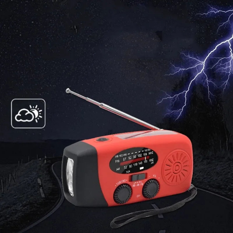 Hand-Crank Solar Emergency Radio