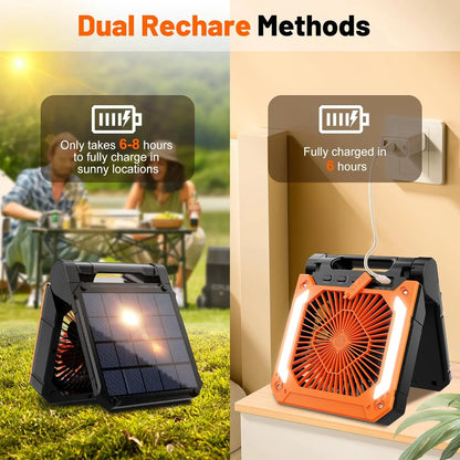 Portable Camping Fan with LED (20000mAh)