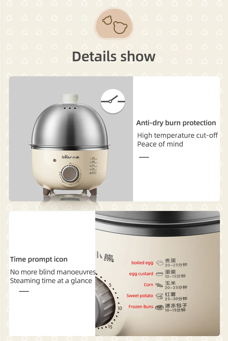 360W Automatic Egg Boiler/Steamer
