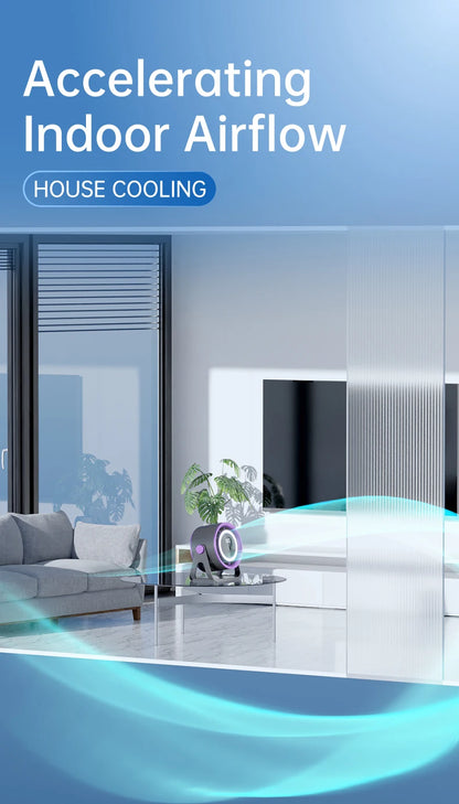 Desktop Bladeless Turbo Fan (1800mAh)