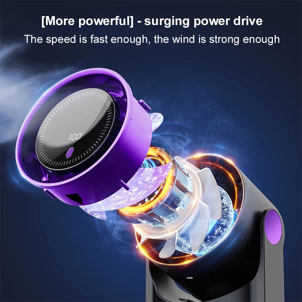 Bladeless Portable Desk Fan (100 Levels)