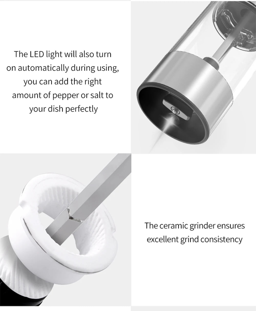 USB Electric Pepper & Salt Grinder