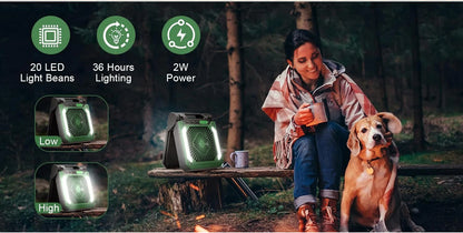 Portable Camping Fan with LED (20000mAh)