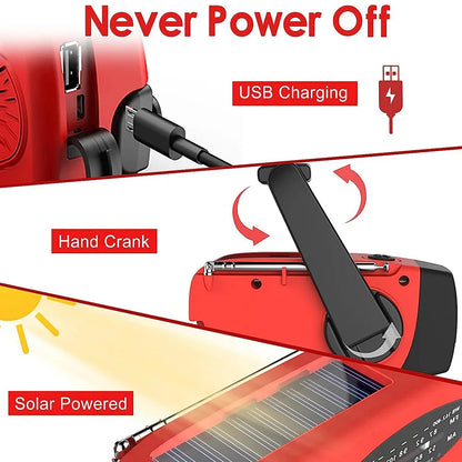 Hand-Crank Solar Emergency Radio