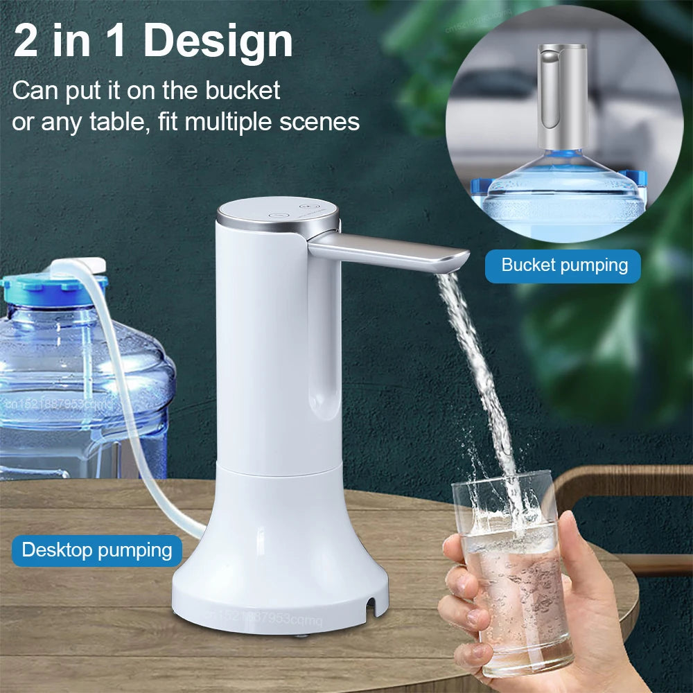 Rechargeable Water Bottle Dispenser Pump
