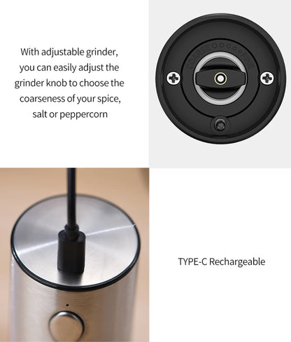 USB Electric Pepper & Salt Grinder