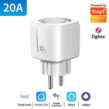 TNCE Tuya Smart Plug (WiFi/Zigbee, EU 16A/20A)