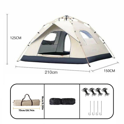 Automatic Pop-Up Camping Tent (4-Person)