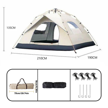 Automatic Pop-Up Camping Tent (4-Person)