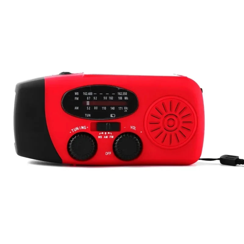 Hand-Crank Solar Emergency Radio