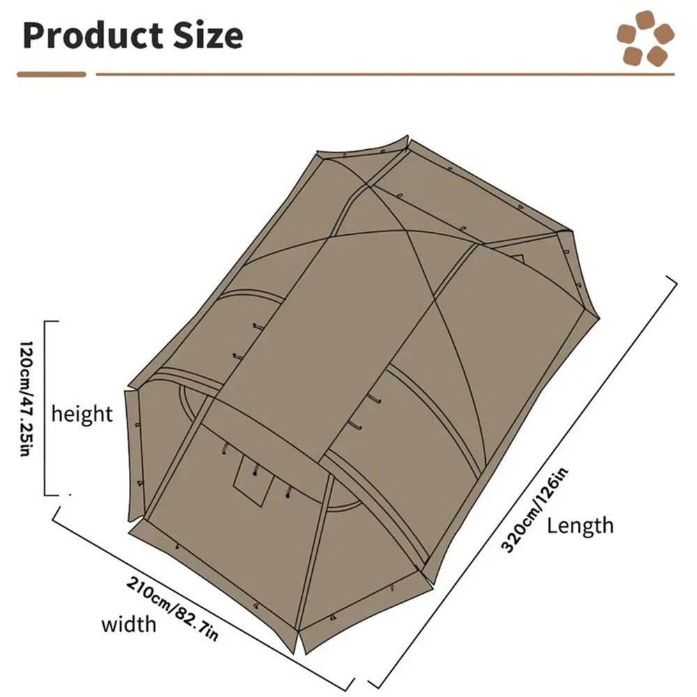 Fireproof Winter Hot Tent (2-Person)