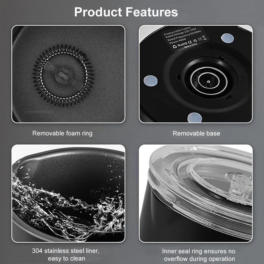 Automatic Electric Milk Frother (4-in-1)