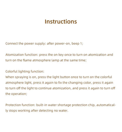 Flame Effect Essential Oil Diffuser