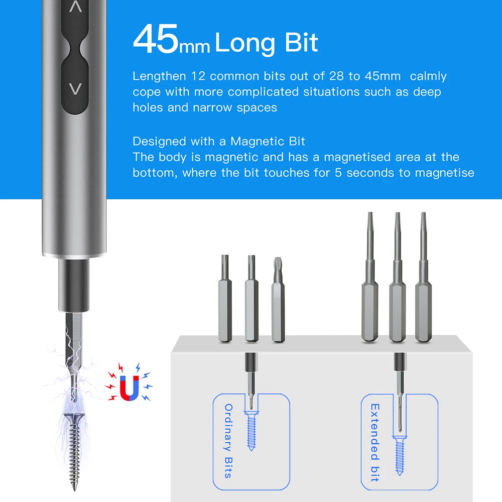6-in-1 Electric Precision Screwdriver Set