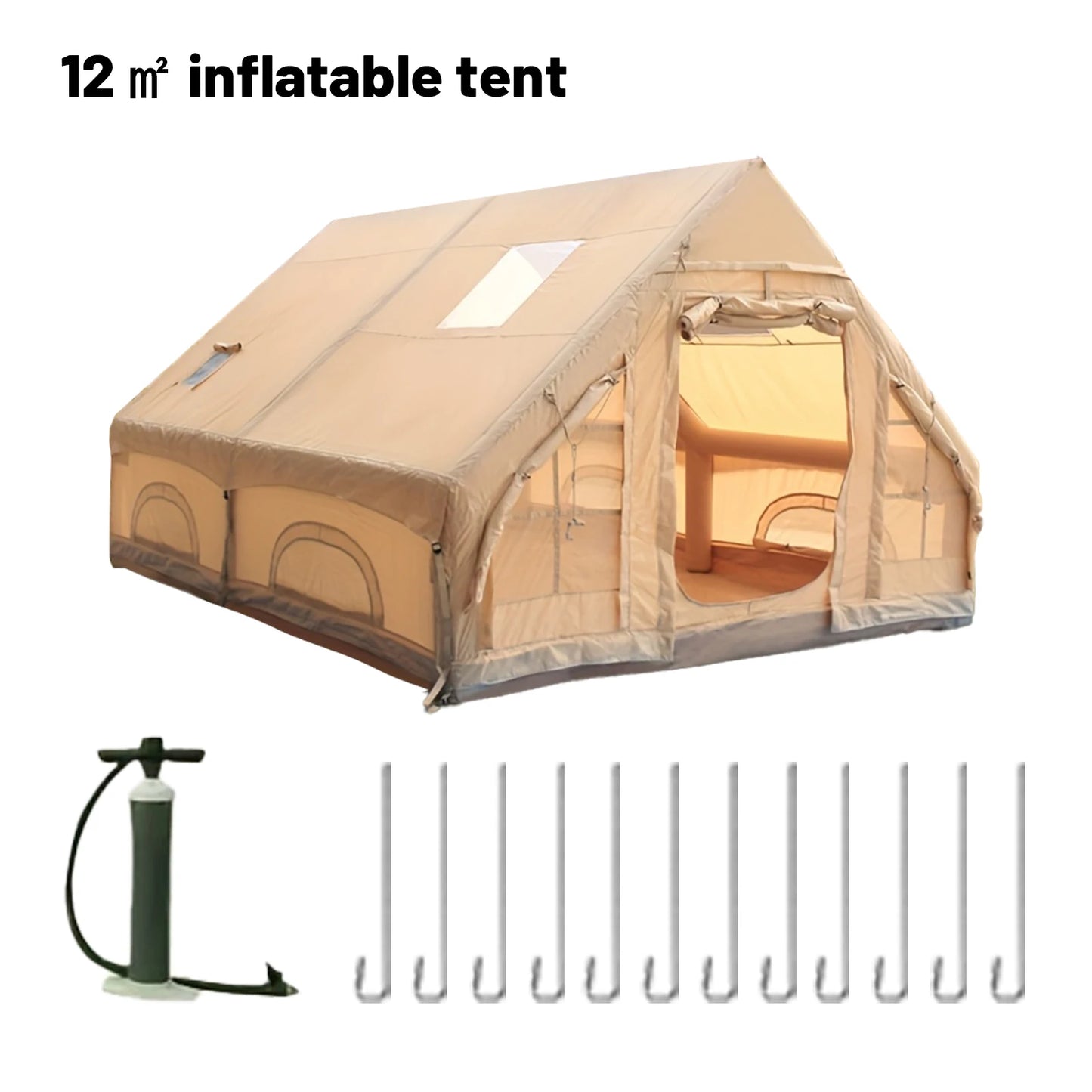 Luxury Inflatable Camping Tent (4/6/8 Person)
