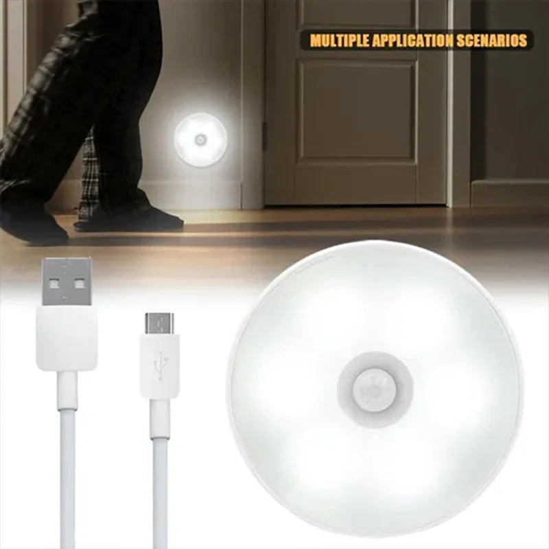 PIR Motion Sensor USB Night Light (Rechargeable)